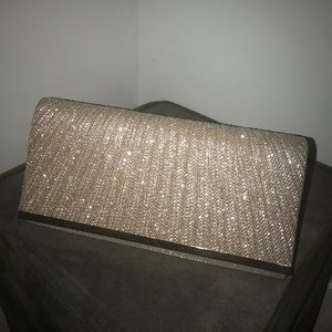 Gold Clutch - Handbag - Crossbody